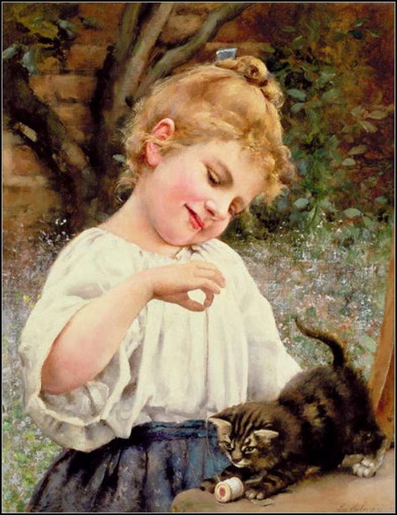 Enfants et animaux par les peintres - Alexander M. Rossi (1840-1916)