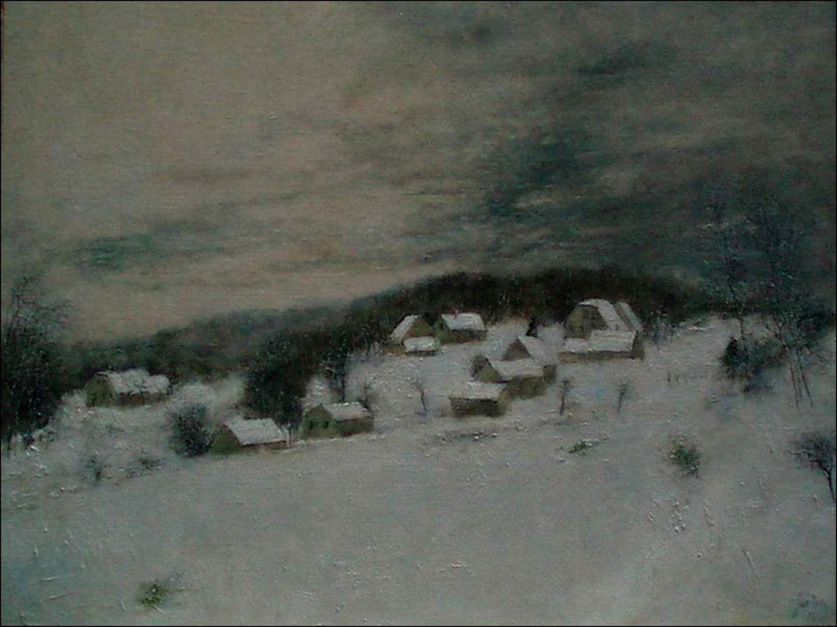 Bernard Gantner (1928)  neige en Haute-Saône
