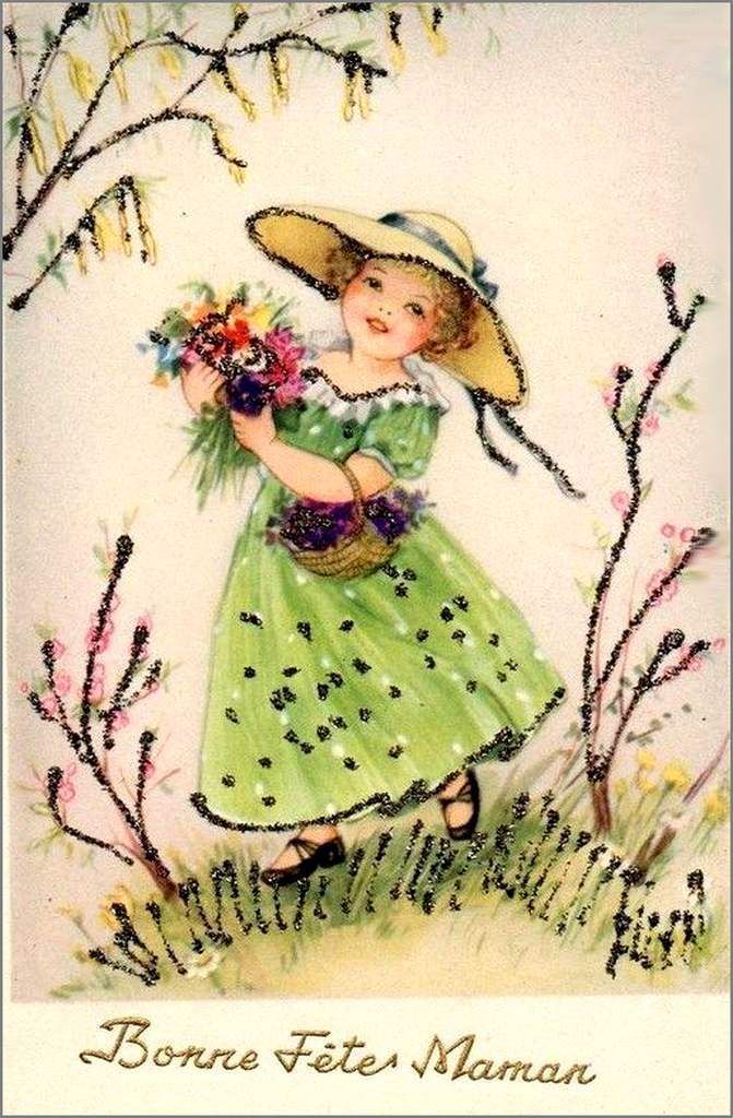 Vintage - cartes fête des mères