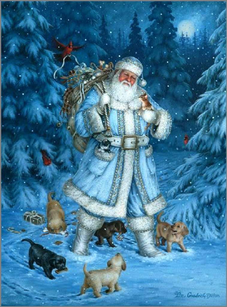 Le Père Noël en illustration  par Elizabeth Goodrick Dillon