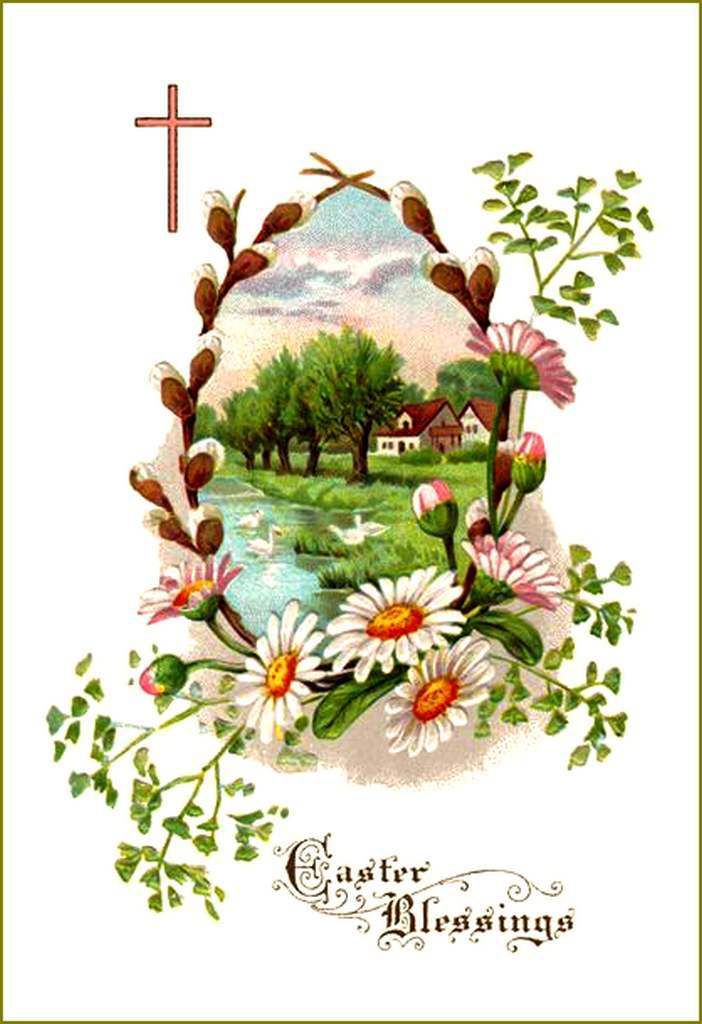 Vintage cartes illustrées Pâques