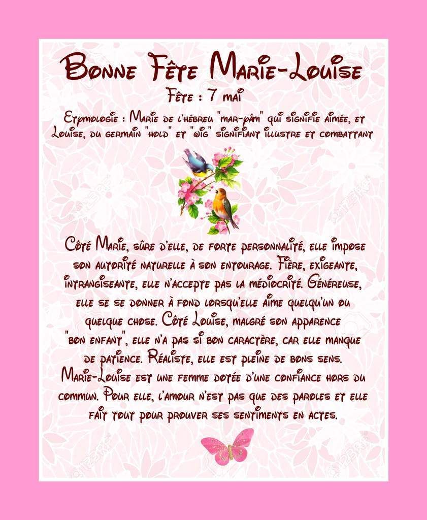 Carte Bonne Fete Marie Louise 7 Mai Balades Comtoises Carte Bonne Fete Marie Louise 7 Mai Balades Comtoises