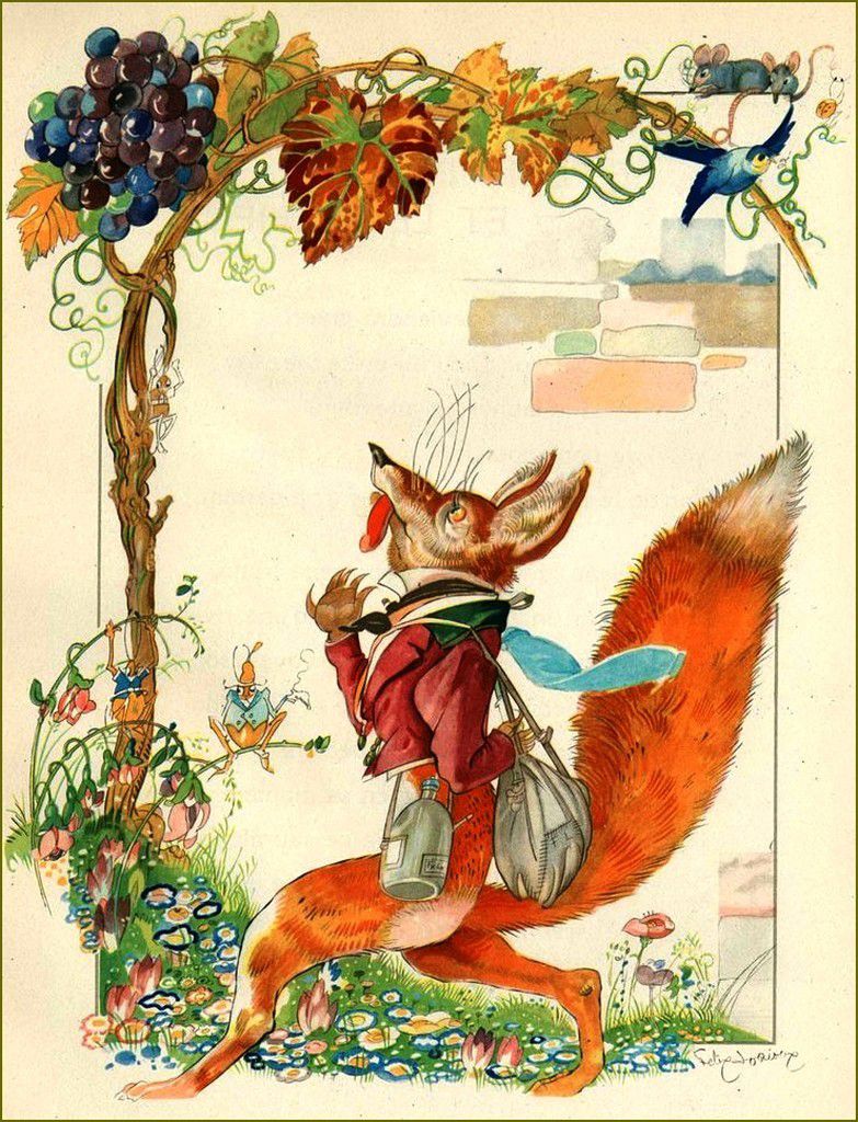 Jean de La Fontaine (1621-1695) - poète - le renard et les raisins -  Balades comtoises