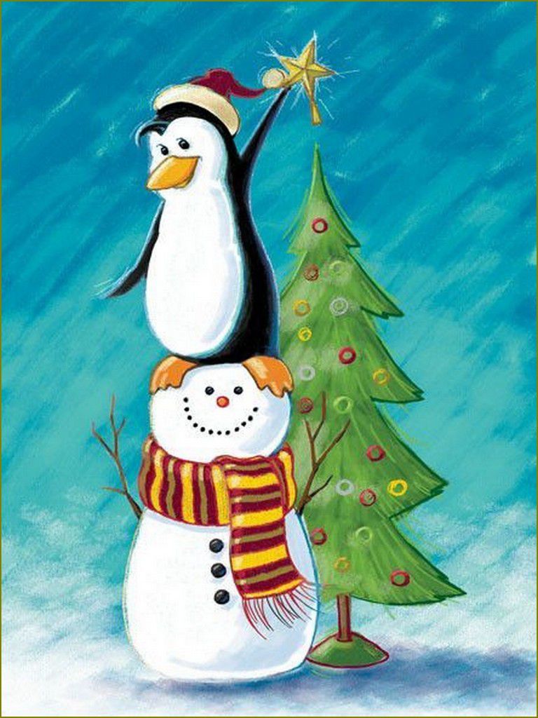 Bonhomme de neige en illustration  par Lorraine Dey 