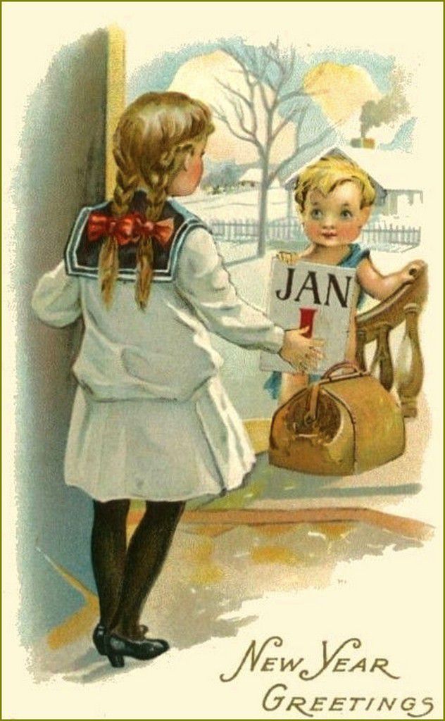 Cartes anciennes "nouvel an"