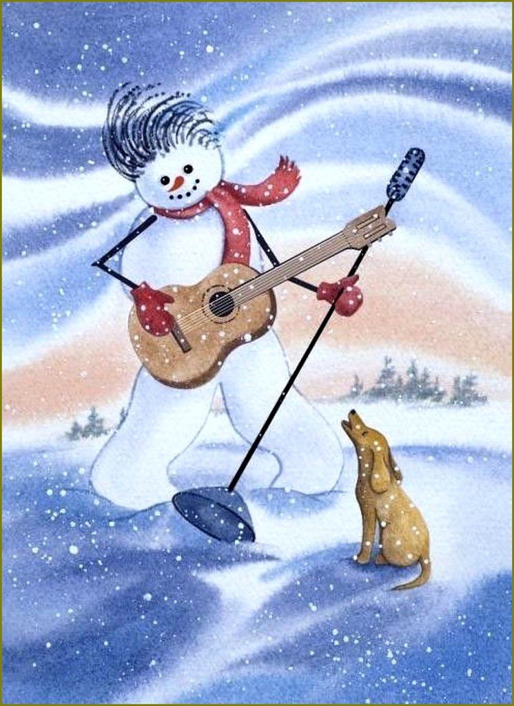 Bonhomme de neige en illustration - Sandy Sandy