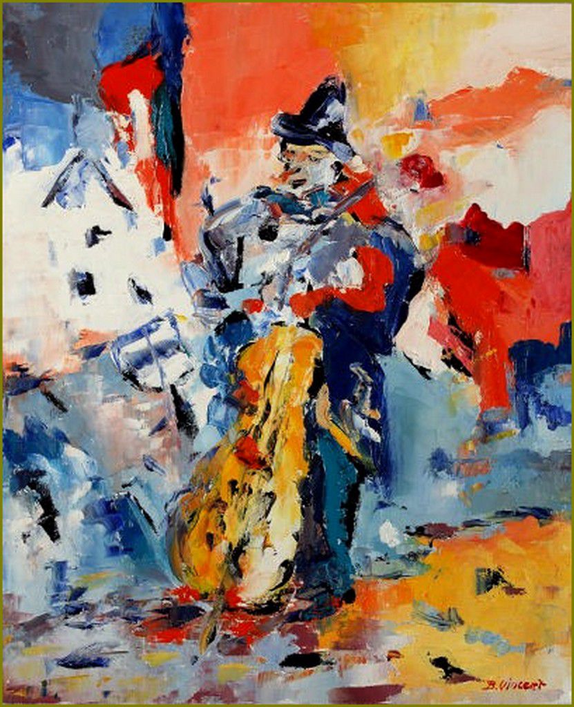 Clowns en peinture -  Bernard Vincent