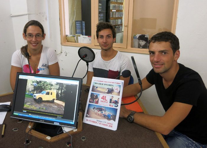 Guillaume Rascanier et Adrien Portela au micro d'Annabelle