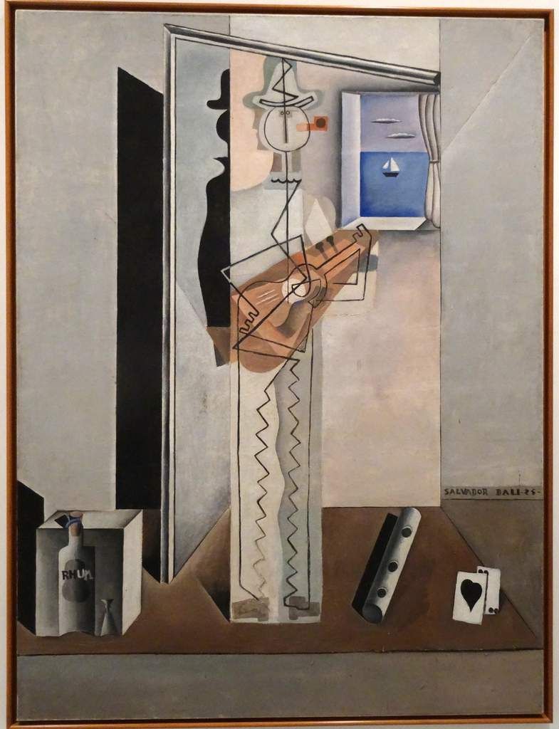 Salvador Dali - Pierrot jouant dela guitare - 1925