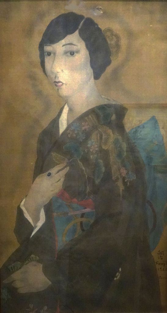 Mère et enfant 1918 - aquarelle / Portrait de Kikou 1926 - Peinture traditionnelle japonaise