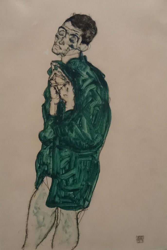 1914 - Autoportrait à la chemise verte