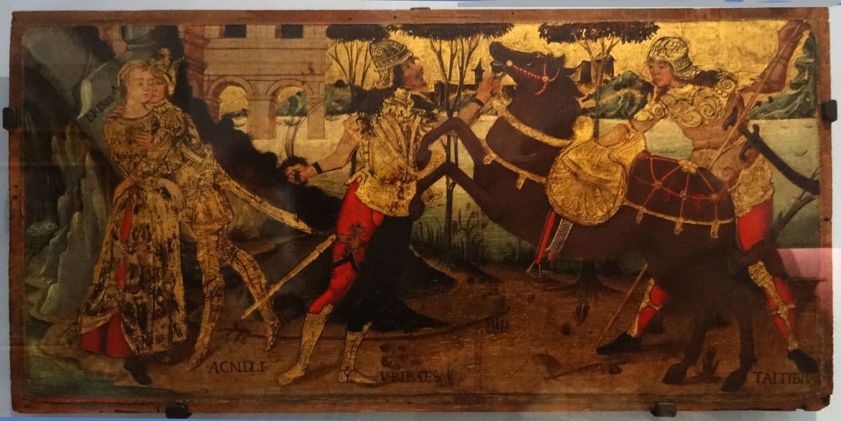 Florence - Les Adieux d'Achille et de Briseis - vers 1475-1500 - panneau de cassone