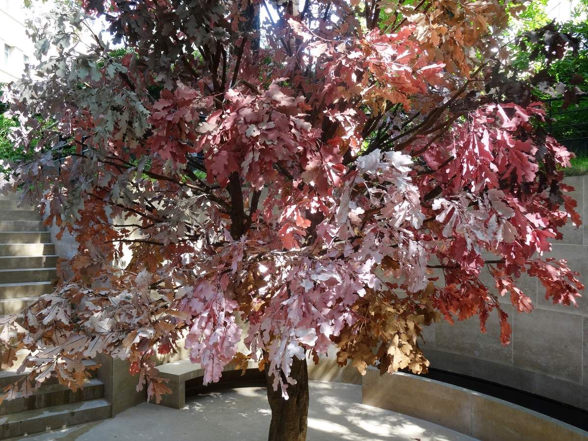 Fabrice Hyber - Chêne imaginaire - 2013 - Plastique, bois, acier, peinture.