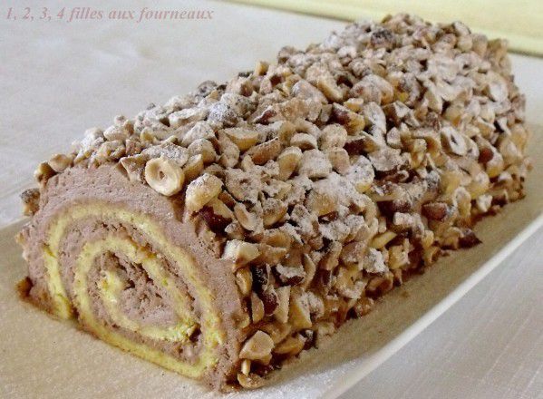 buche roulee praline noisette