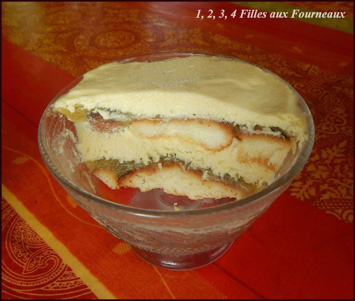 tiramisu rhubarbe