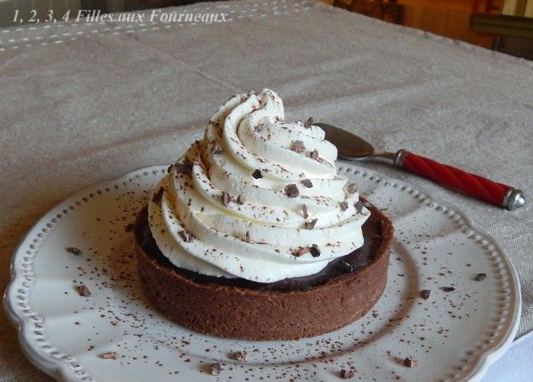 tarte chocolat liegeois, tarte pate sucree chocolat, chocolat liegeois