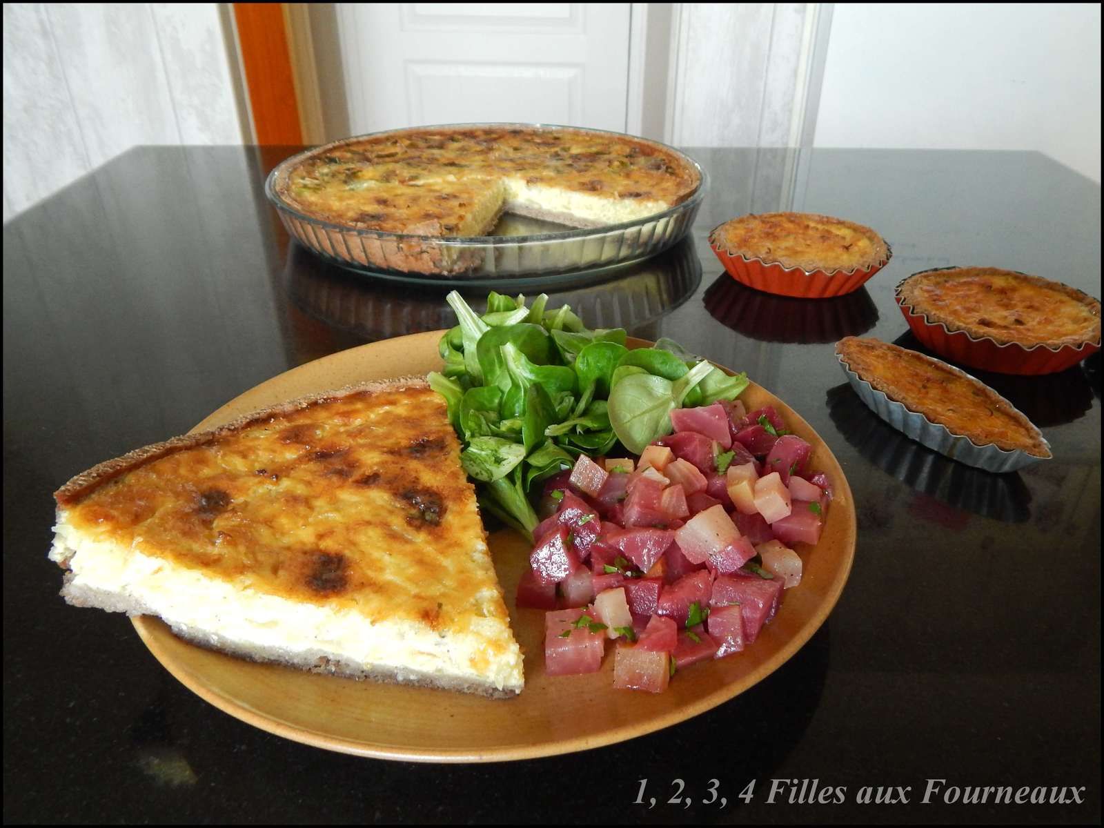 tarte betterave fourme d'ambert, tarte betterave roquefort, tarte betterave bleu, quiche betterave fromage