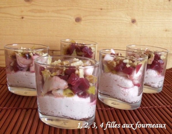 verrine mousse jambon betterave