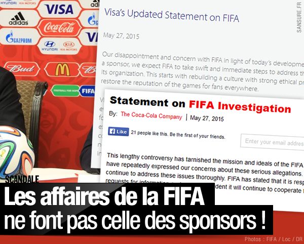 Les affaires de la FIFA ne font pas celle des sponsors ! #FIFA