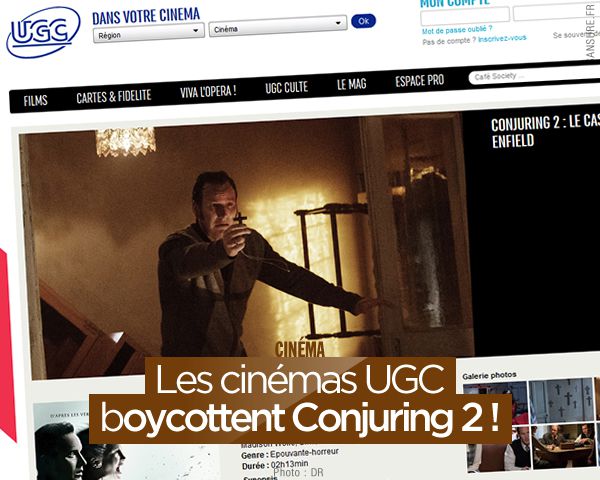 Les cinémas UGC boycottent Conjuring 2 ! #censure