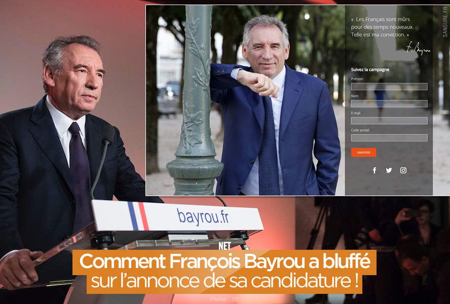 Comment François Bayrou a bluffé sur l'annonce de sa candidature ! #Bayrou