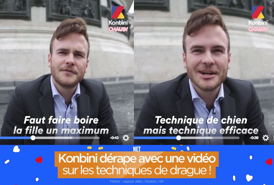 Konbini dérape avec une vidéo sur les techniques de drague ! #Badbuzz