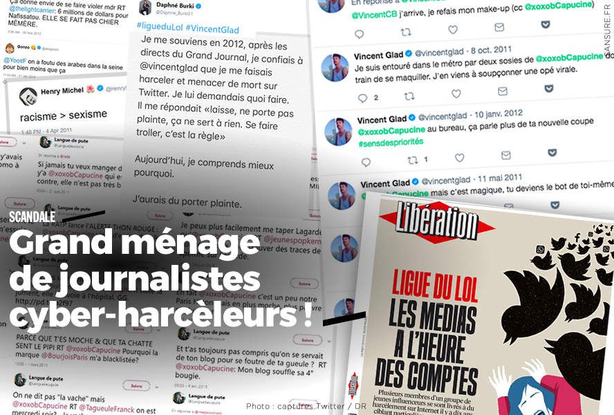 Grand ménage de journalistes cyber-harcèleurs ! #LigueDuLOL