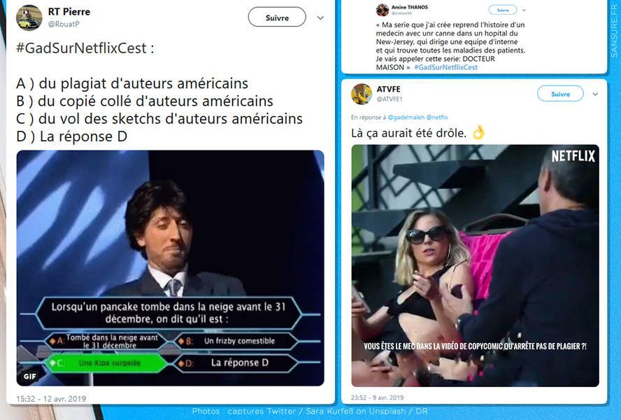 Les Meilleurs Tweets Sur L Affaire Gad Elmaleh Diaporama Gadsurnetflixcest Sansure Fr