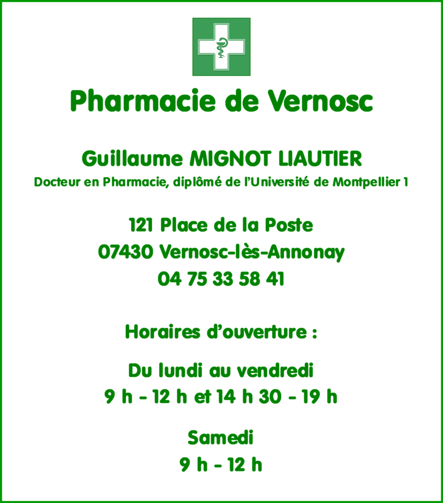 La pharmacie de Vernosc-lès-Annonay