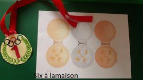 Médailles olympiques de bricolage pour les enfants - Pate À Sel