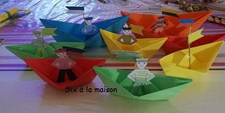 Origami bateau et marin diy enfant - activite vancances enfants