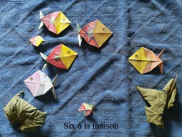 colorigami coloriage et origami enfants poisson occuper activité diy
