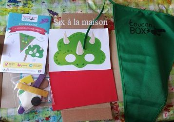 ToucanBox activité enfants kit dinosaure déguisement DIY