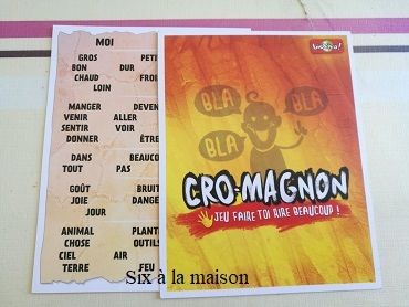 Cro-Magnon de Bioviva : Retourne au temps des hommes préhistoriques pour bien rigoler j2s eco-conçu enfants jeux de société