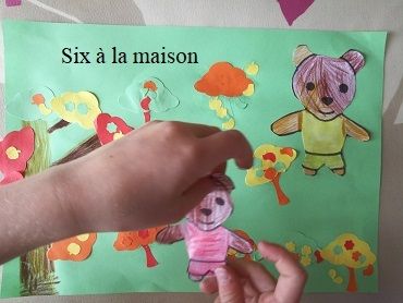 Boucle d'or et les trois ours DIY art visuel maternelle