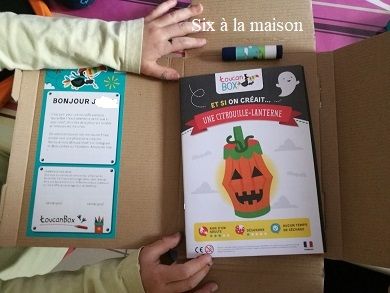 Toucan Box, une box créative pour enfant de 3 à 8 ans, activité pour Halloween lanterne citrouille