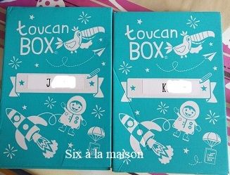 Toucan Box, une box créative pour enfant de 3 à 8 ans, envoi personnalisé au prénom de l'enfant