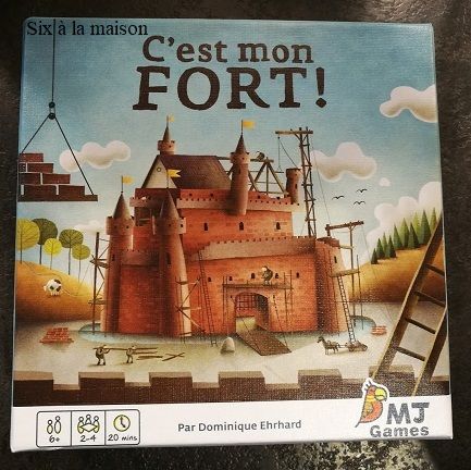 C'est mon fort! MJ games , un jeu de société à partir de 6 ans. Construire un fort en rangeant les nombres du plus petit au plus grand. j2s mathématiques enfants