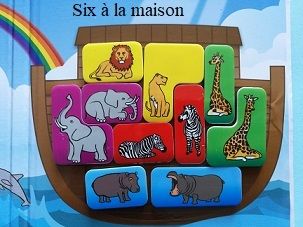 Jeu de voyage et de réflexion : L'arche de Noé pour gagner le défi, il faut placer tous les autres animaux dans le bateau et chaque couple doit se toucher