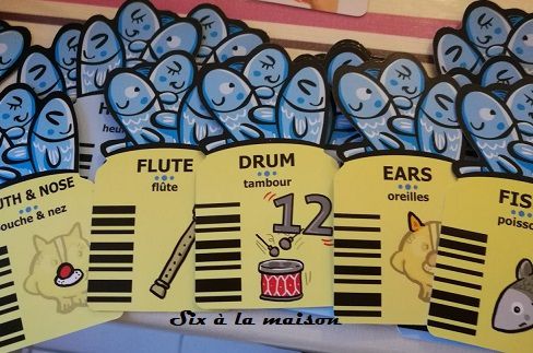 Les animalins - Apprendre l'anglais en jouant avec Bali EDUCA cartes côté jaune
