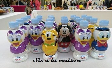 efluent 6 2017 blog evian bouteilles Disney Minnie, Mickey, Daisy, Donald et Pluto