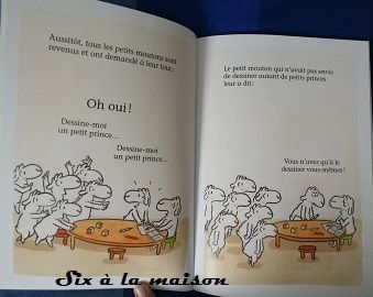  Dessine moi un petit prince écrit par Michel Van Zeveren tous les moutons veulent un dessin de Petit Prince