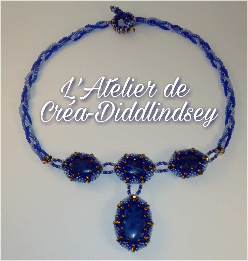 Mon collier de perles , Swarovski et de belles Lapis-lazuli 