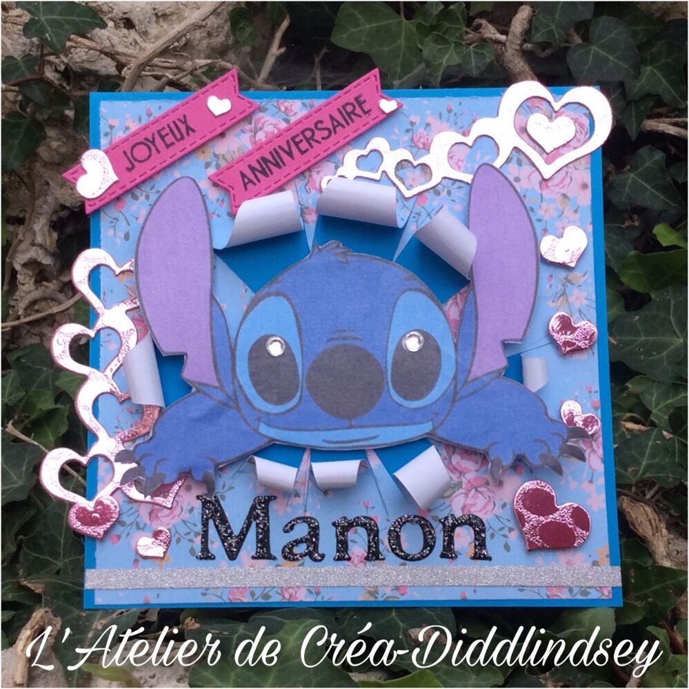 Carte Anniversaire Stitch à Imprimer Cartes d'anniversaire et deco sur le thème de Stitch - Le blog de diddlindsey