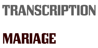 COPIE ACTE DE TRANSCRIPTION | ACTE DE MARIAGE - Mariage Franco Marocain