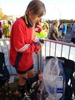Von da ging es aber noch mal zu den... und in den Erdinger "VIP" Bereich mit Kaffee und Kuchen.Bis hierher war die Aufregung schon gewaltig, aber dann...