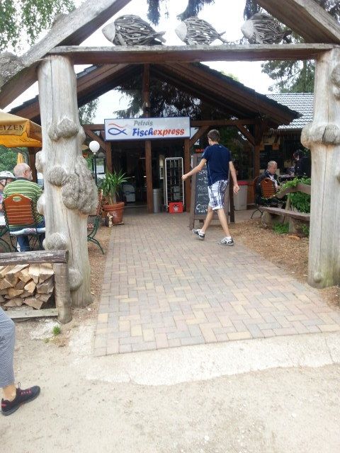 Danach gabs zur Belohnung Fischbrötchen!