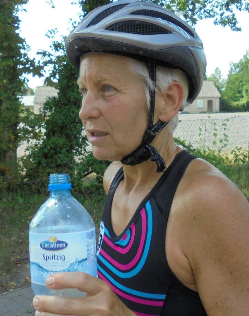 Nach 180 Km Rad und 4 Km Schwimmen