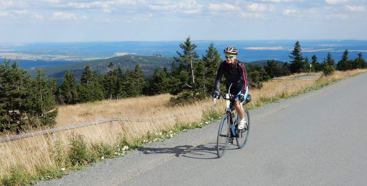 Alle Bilder, die einen Aufstieg zum Brocken zeigen sind gestellt, denn hochwärts ging es ohne Halt!