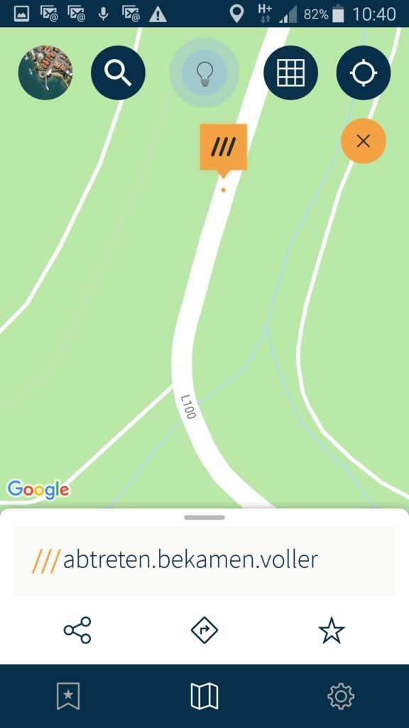 App: what3words: abtreten.bekamen.voller oder der 160.000 ste sportlich zurückgelegte Kilometer